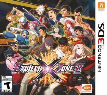 Project X Zone 2 (USA) box cover front